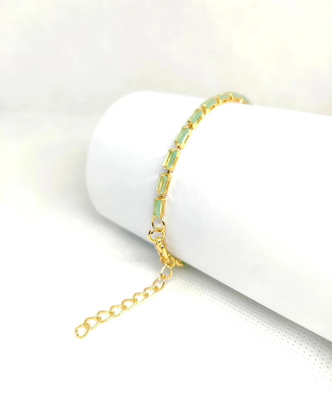 Red Gemstone Chain Bracelet for Women & Men